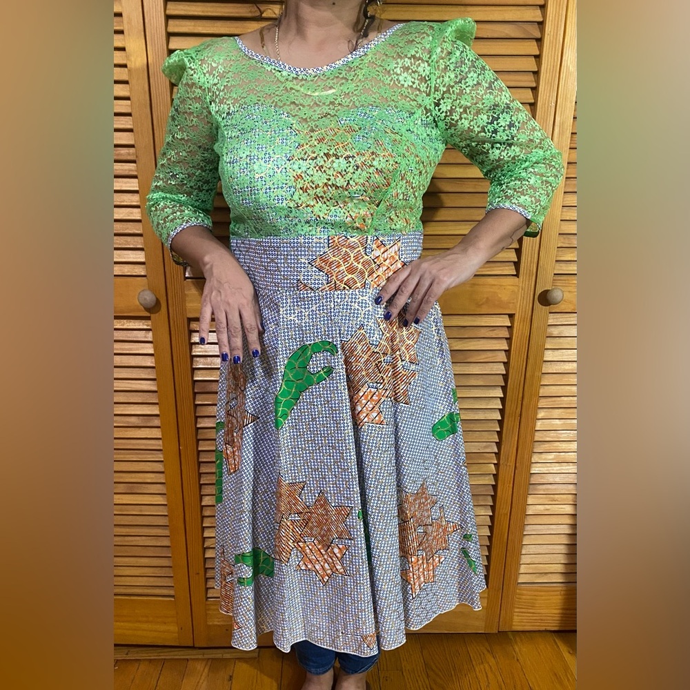 Bright, handmade dress (One-of-a-kind!)